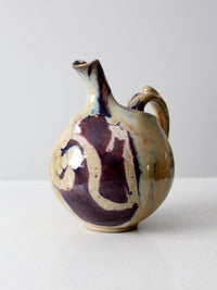 vintage studio pottery pitcher