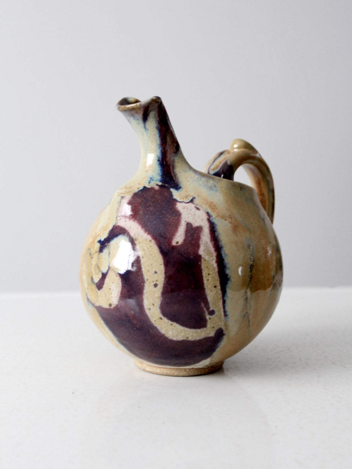 vintage studio pottery pitcher