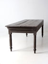 antique primitive wood farm table