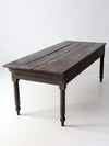antique primitive wood farm table