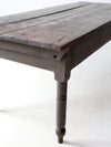 antique primitive wood farm table