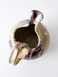 vintage studio pottery pitcher