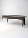 antique primitive wood farm table