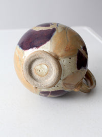 vintage studio pottery pitcher