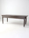 antique primitive wood farm table