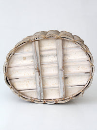 vintage bentwood gathering basket