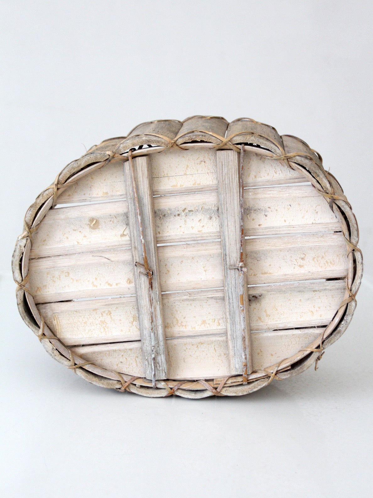 vintage bentwood gathering basket