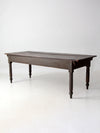 antique primitive wood farm table