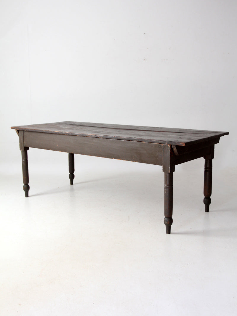 antique primitive wood farm table