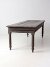 antique primitive wood farm table