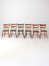antique primitive plank seat chairs set of 6