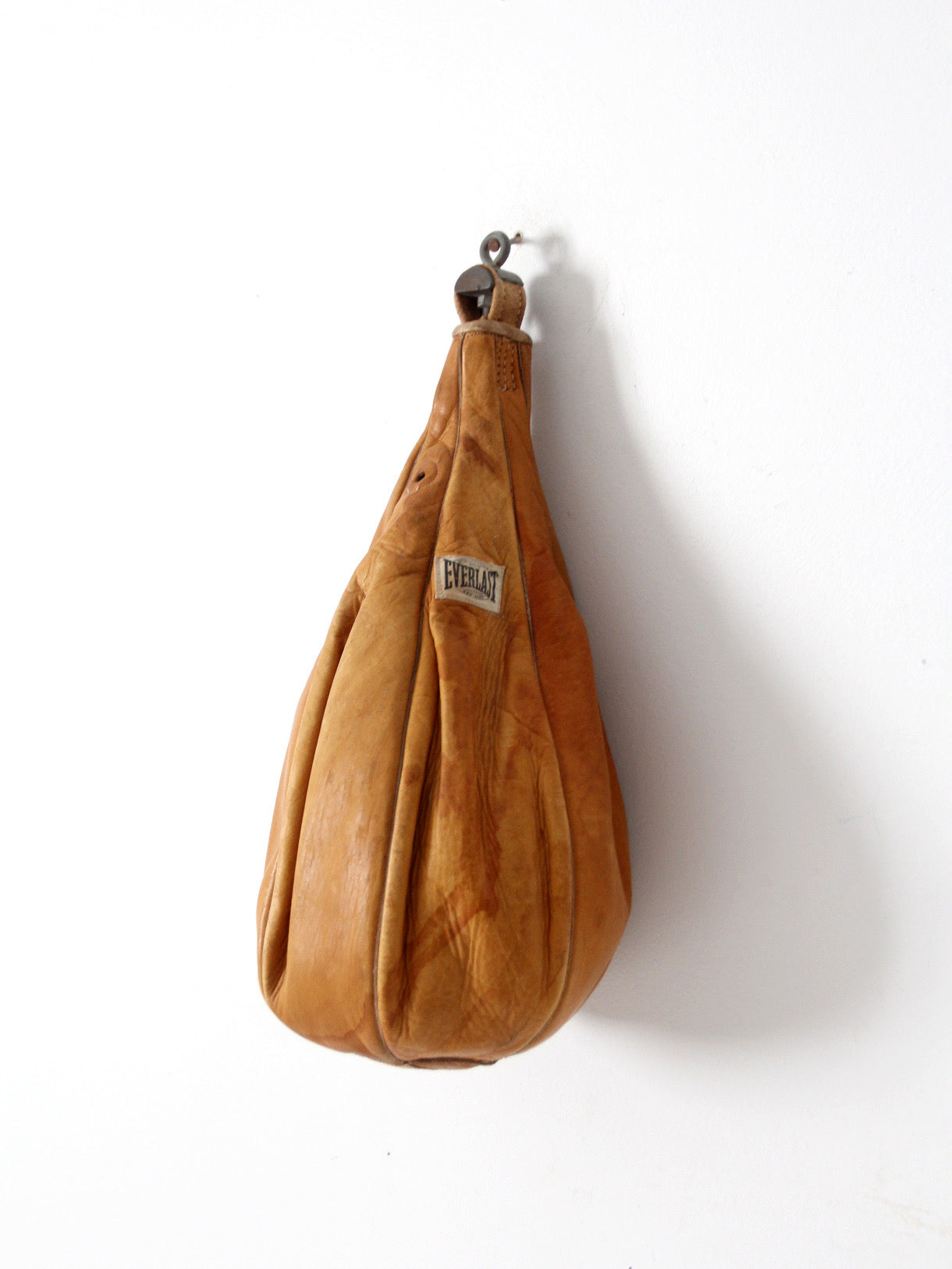 mid-century Everlast leather boxing bag