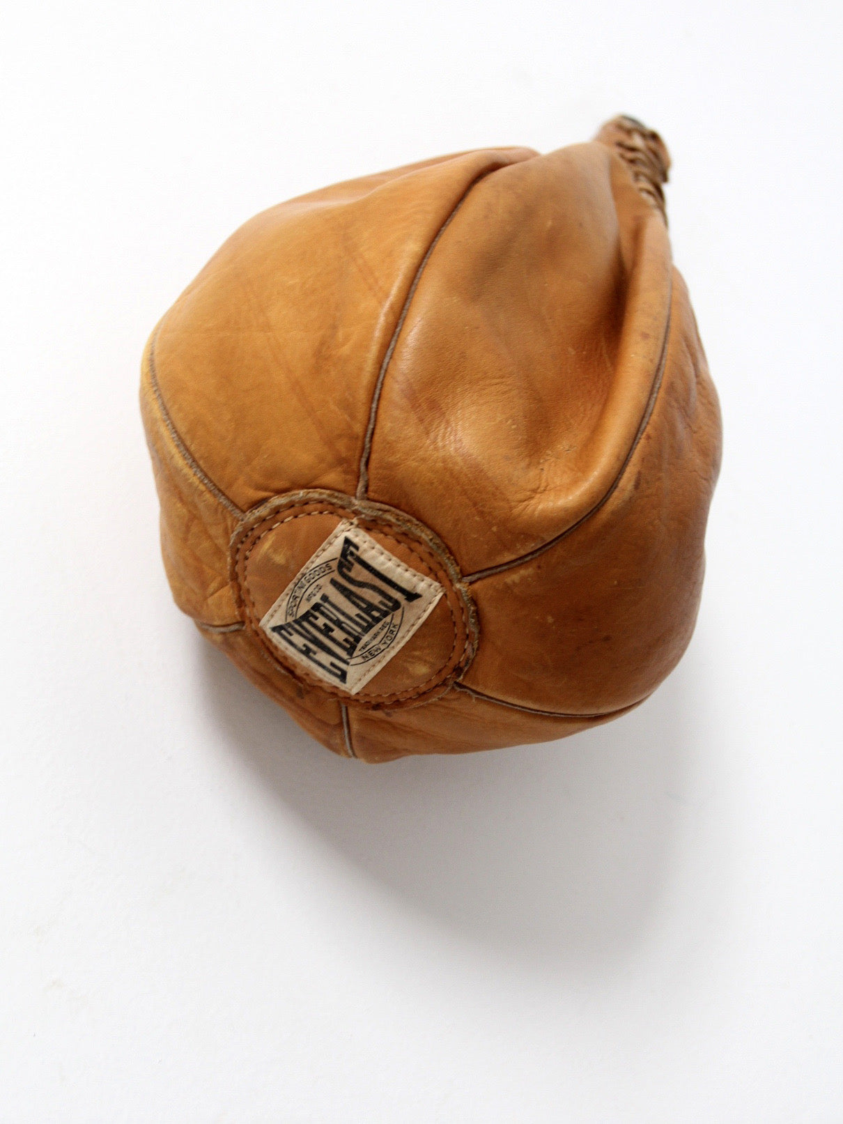 mid-century Everlast leather boxing bag