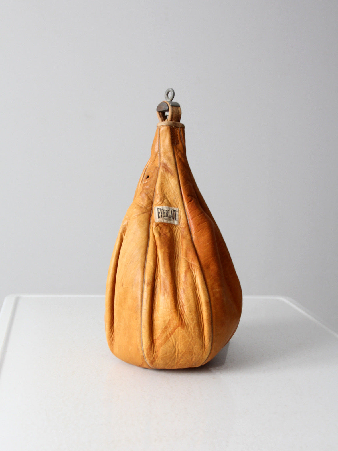 mid-century Everlast leather boxing bag