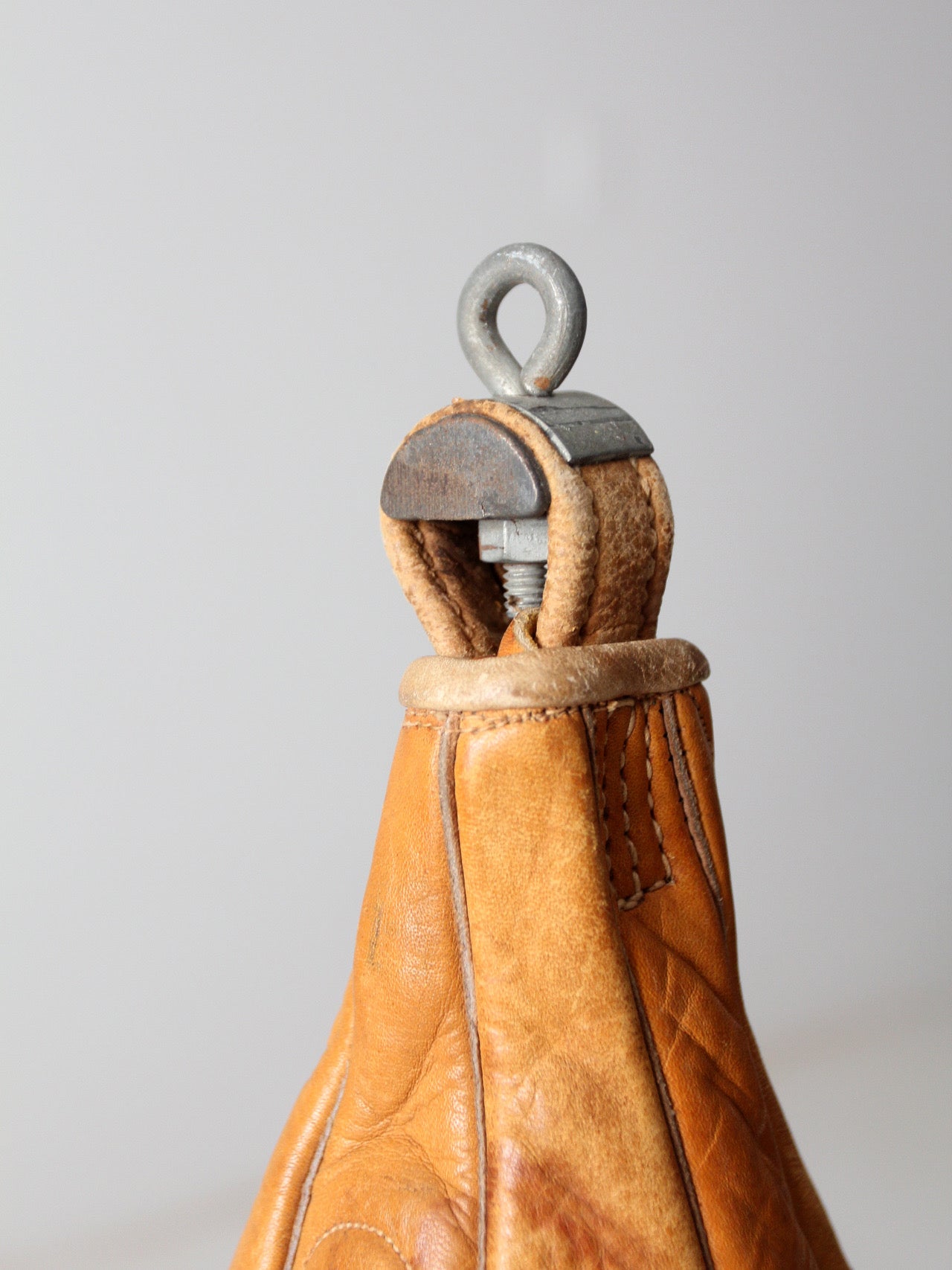 mid-century Everlast leather boxing bag