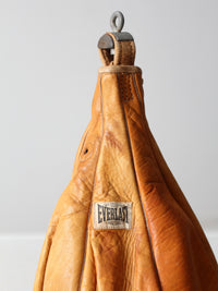 mid-century Everlast leather boxing bag