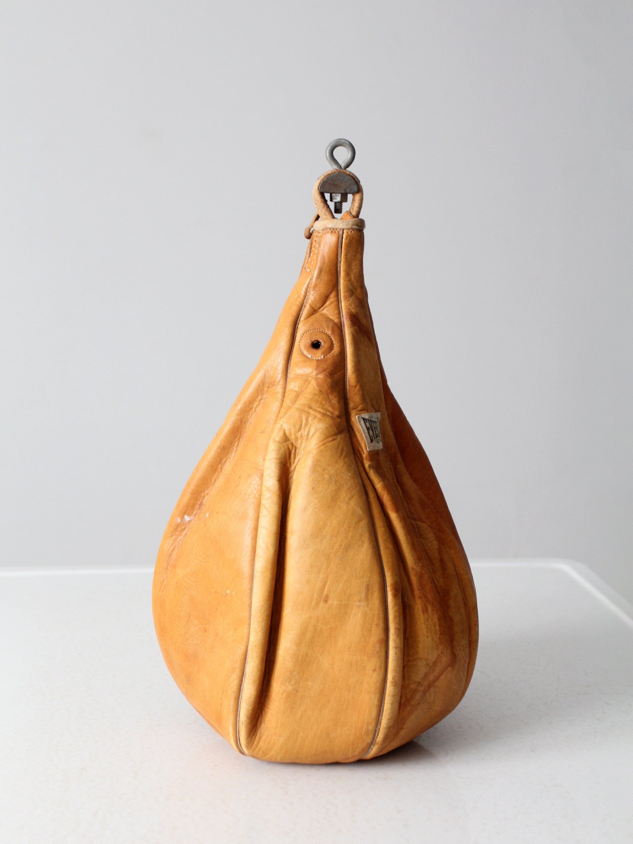mid-century Everlast leather boxing bag