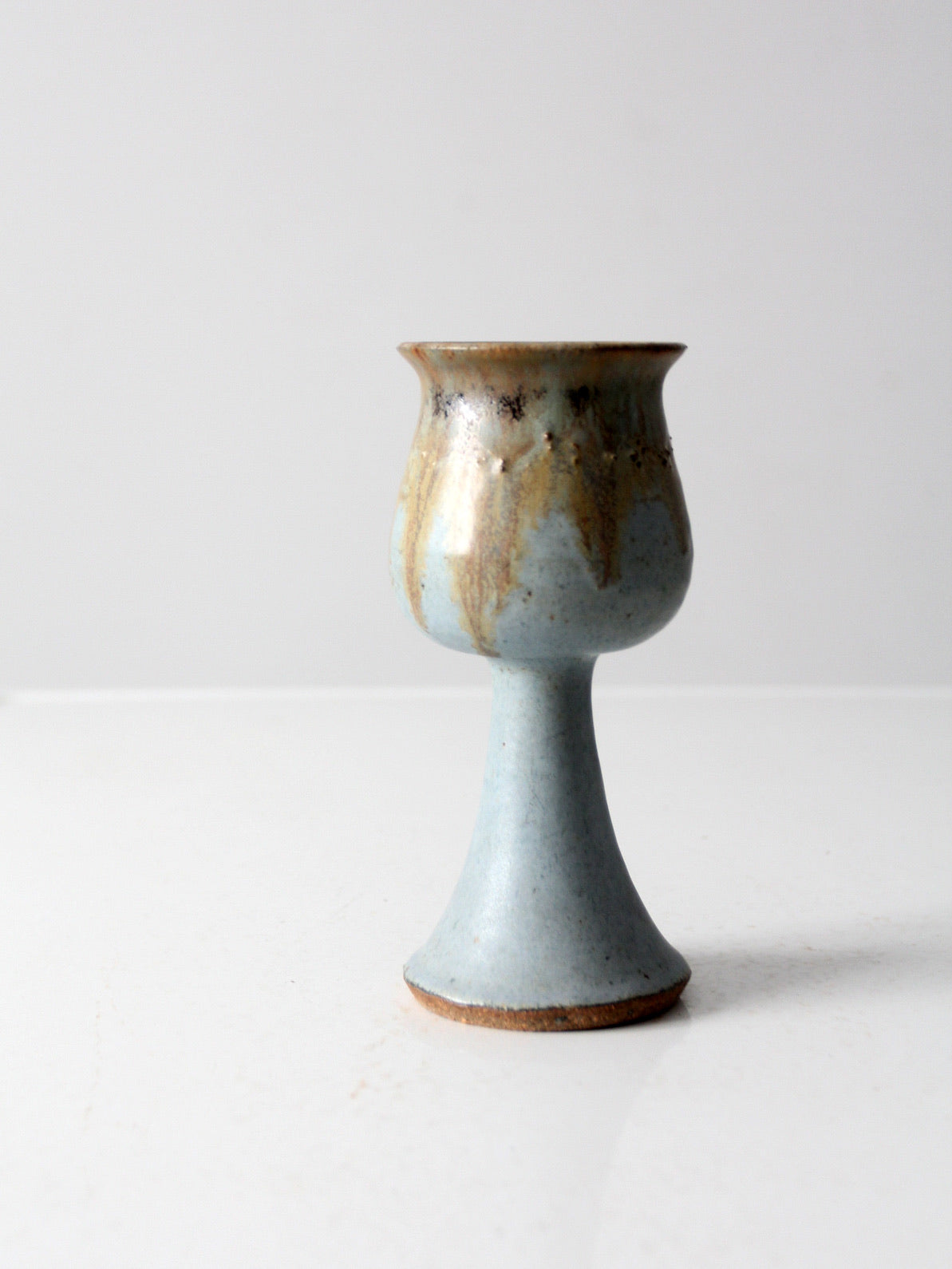 vintage studio pottery chalice