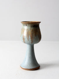 vintage studio pottery chalice