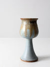 vintage studio pottery chalice