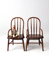 vintage children's arm chairs pair