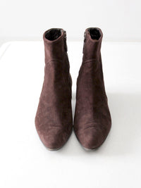 vintage Leggiadro brown suede ankle boots ⎮ size US 6.5