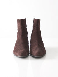 vintage Leggiadro brown suede ankle boots ⎮ size US 6.5