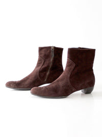 vintage Leggiadro brown suede ankle boots ⎮ size US 6.5