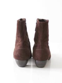 vintage Leggiadro brown suede ankle boots ⎮ size US 6.5