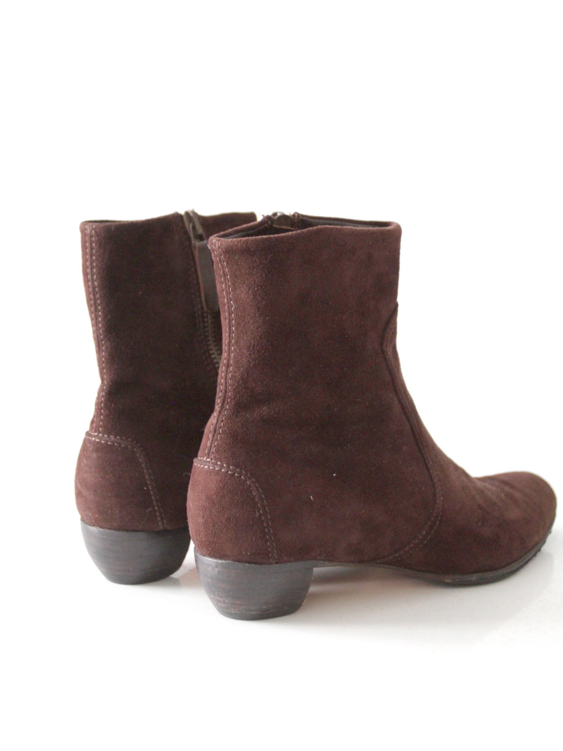 vintage Leggiadro brown suede ankle boots ⎮ size US 6.5