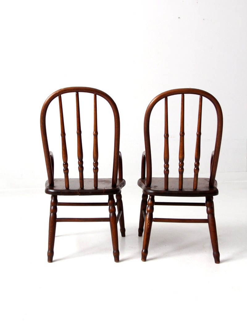vintage children's arm chairs pair