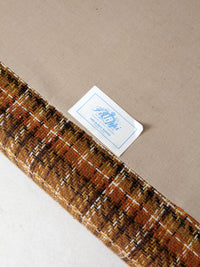 mid-century plaid tweed sofa