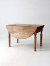 antique drop leaf dining table