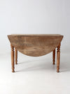 antique drop leaf dining table