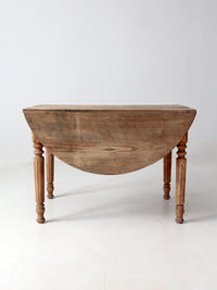 antique drop leaf dining table