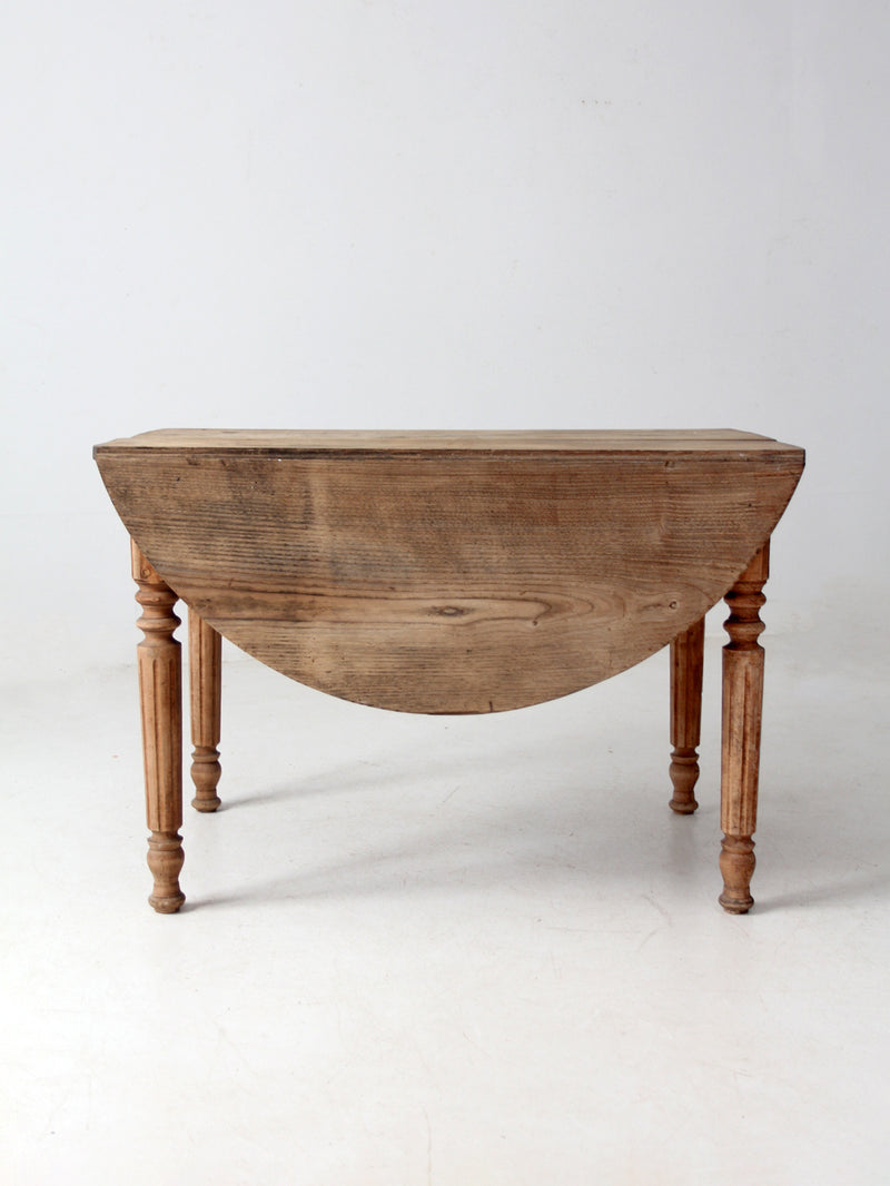 antique drop leaf dining table