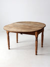 antique drop leaf dining table