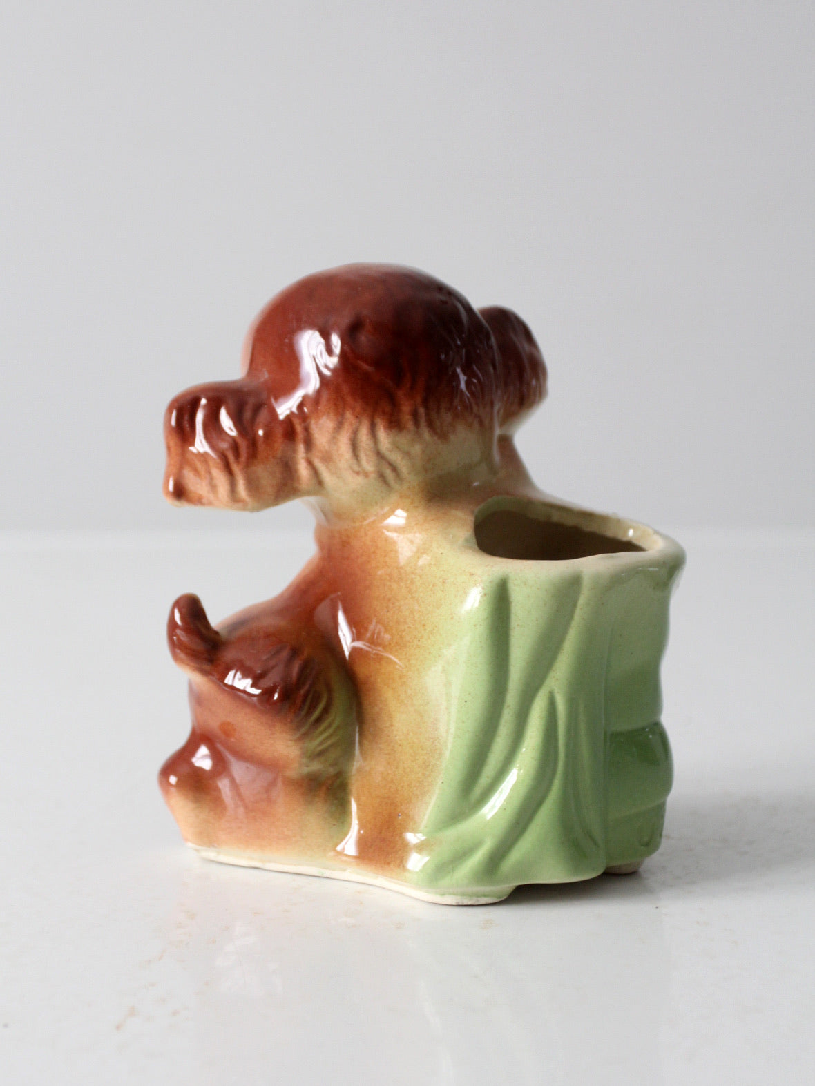 vintage Shawnee Pottery puppy planter vase