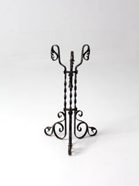 antique Victorian wrought iron plant stand