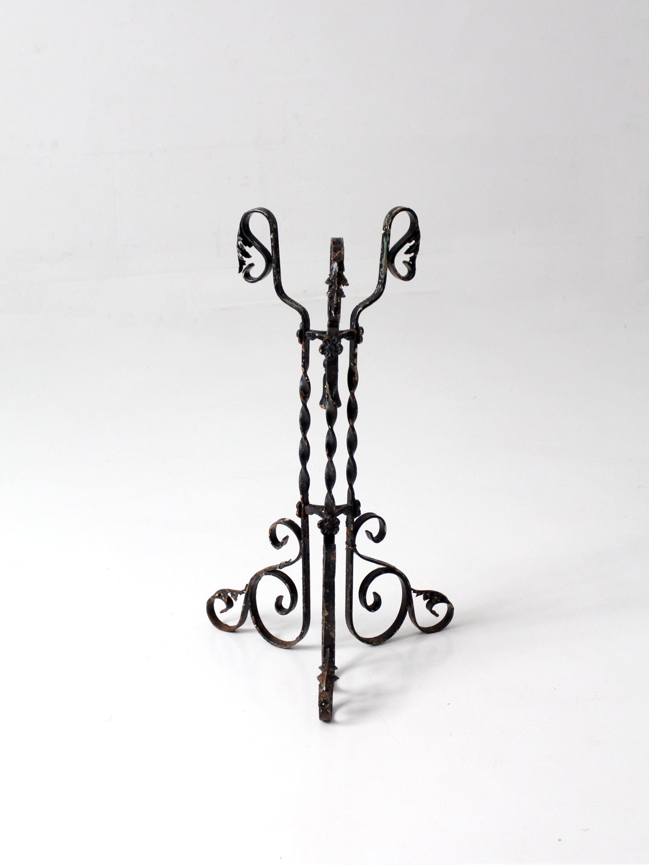 antique Victorian wrought iron plant stand