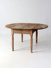 antique drop leaf dining table