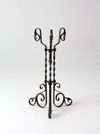 antique Victorian wrought iron plant stand