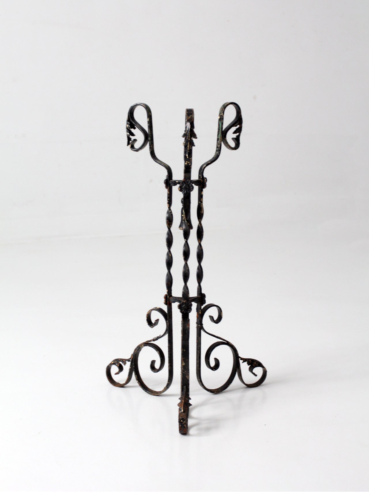 antique Victorian wrought iron plant stand