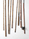 1900s bamboo fly fishing rods collection