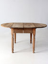 antique drop leaf dining table