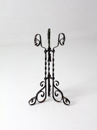 antique Victorian wrought iron plant stand