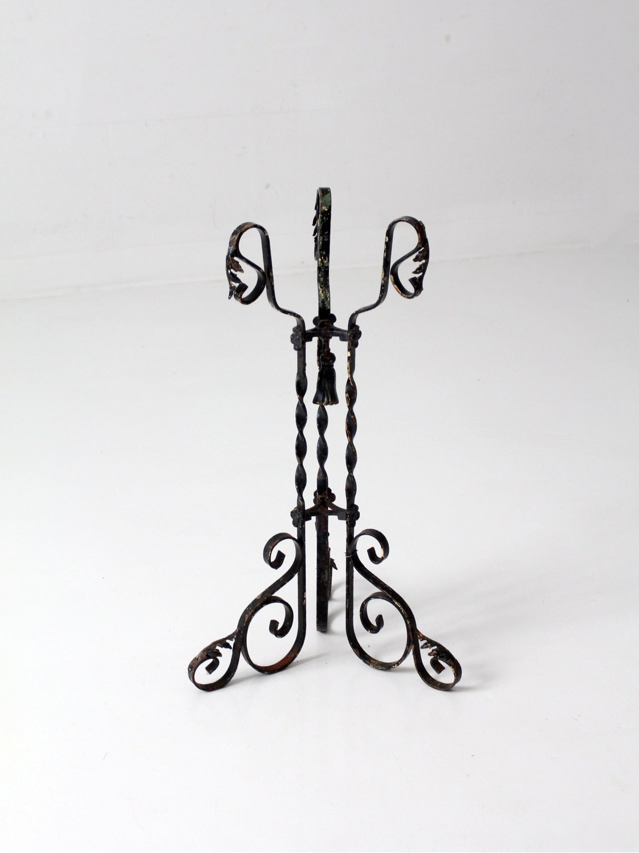 antique Victorian wrought iron plant stand