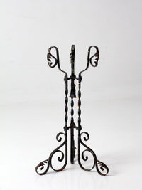 antique Victorian wrought iron plant stand
