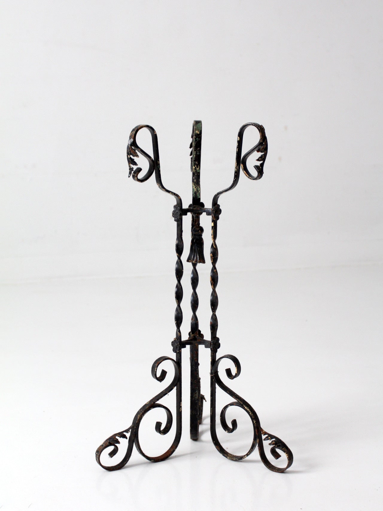 antique Victorian wrought iron plant stand