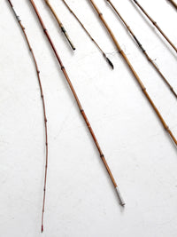 1900s bamboo fly fishing rods collection